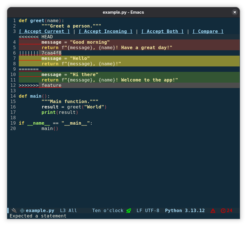 conflict-buttons in action